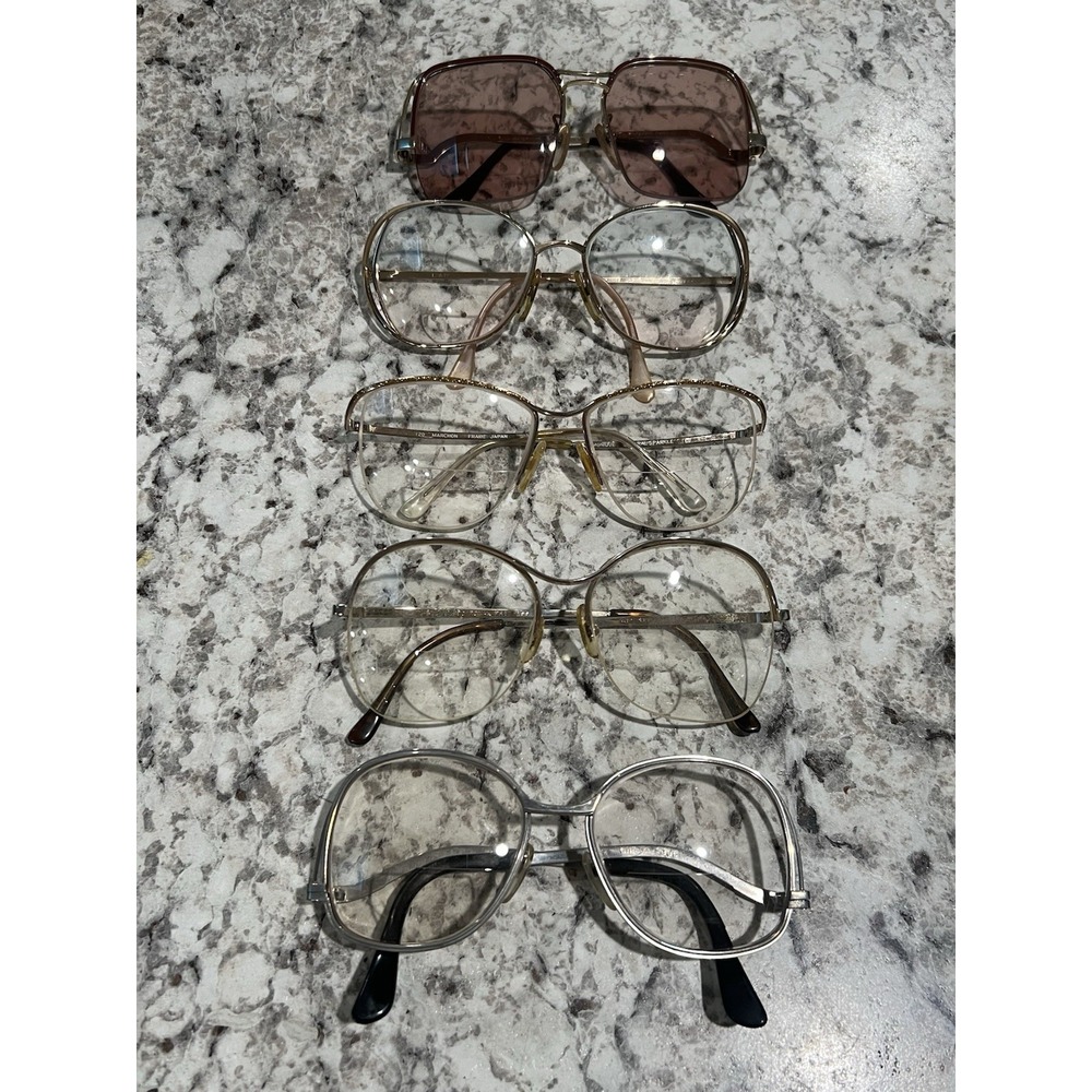 5 Pairs Of 1970s/1980s Women's Glasses